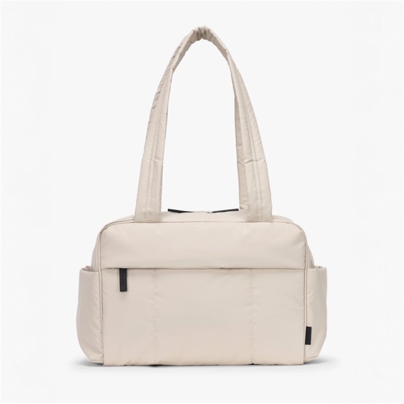 CALPAK Luka Mini Puffy Duffel Bag Oatmeal Beige Travel Gym - Picture 5 of 6